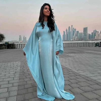 Abaya - Elegant - Batwing Sleeve - Maxi Dress - Abaya Dress-Grace Aura