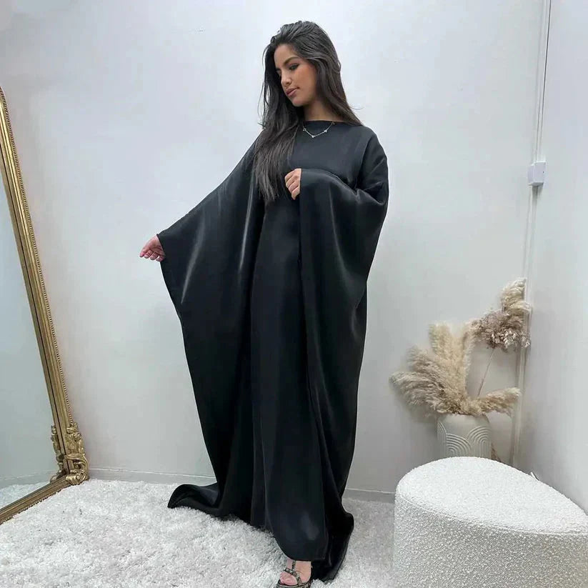 Abaya - Elegant - Batwing Sleeve - Maxi Dress - Abaya Dress-Grace Aura