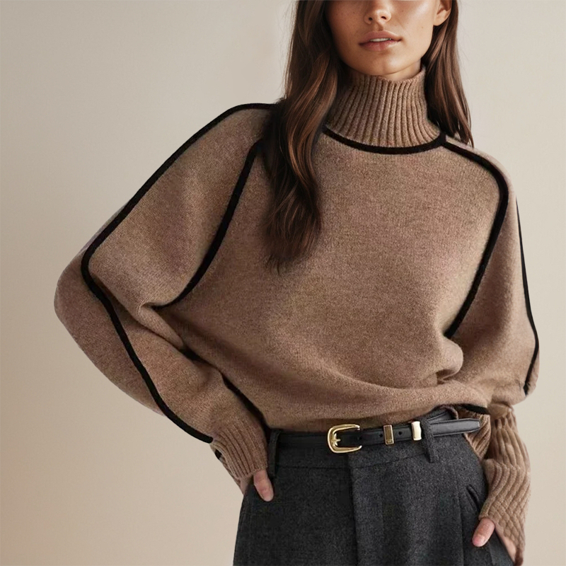 Agatha - Cashmere Turtleneck Sweater for Women Old-Money Mode-Grace Aura