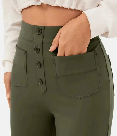 Anika - Ladies Pants with Stretch Function for Chic Everyday Wear-Grace Aura