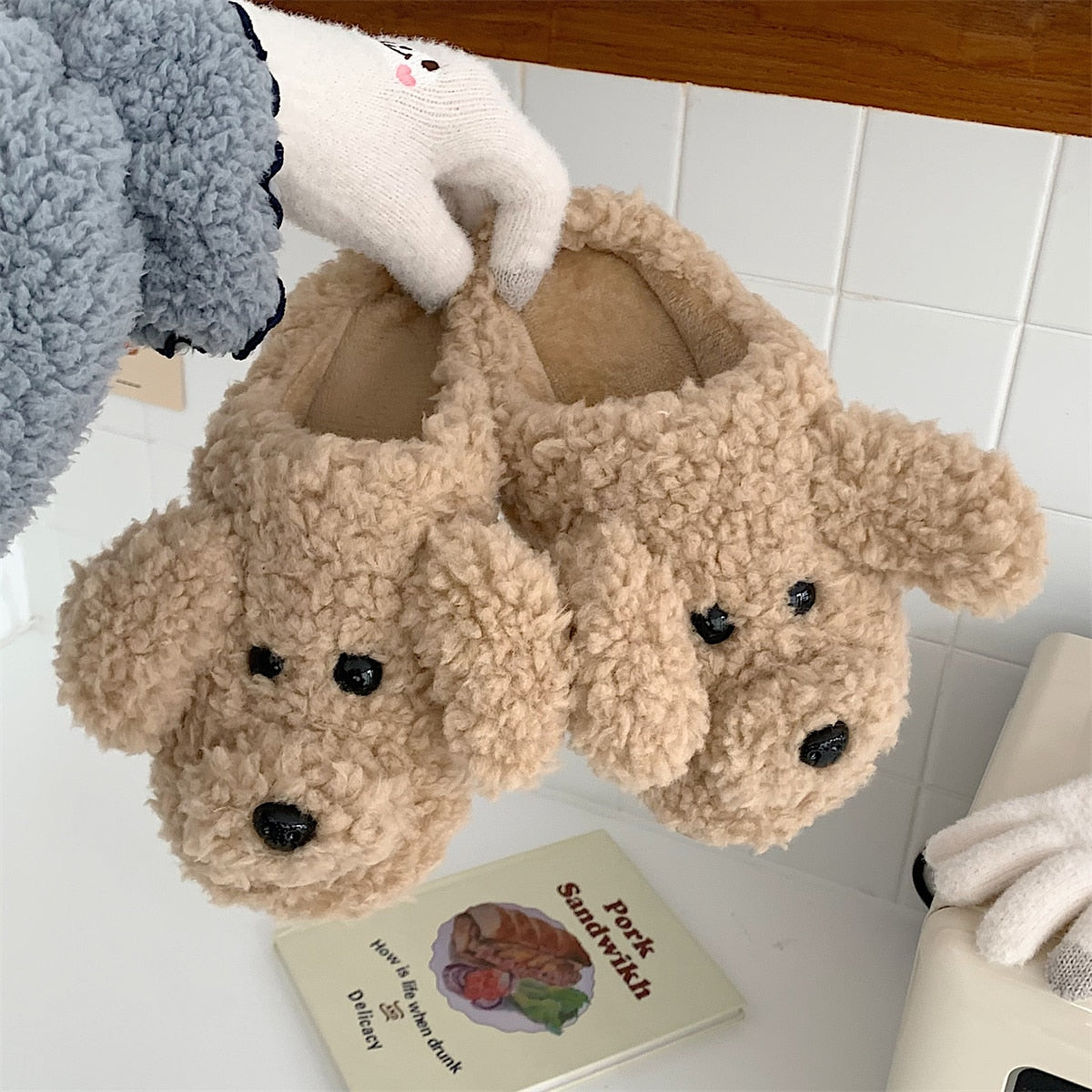 Animal Slippers - Warm - Non-Slip - Winter Slippers - Animal House Shoes-Grace Aura