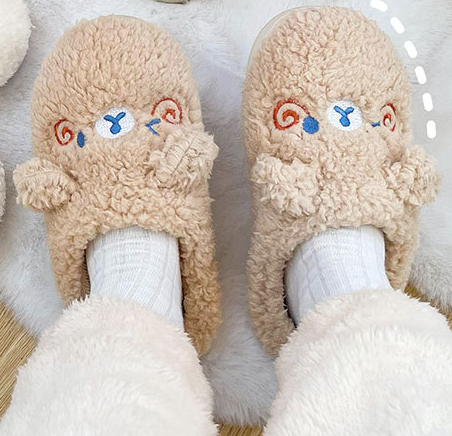 Animal Slippers - Warm - Non-Slip - Winter Slippers - Animal House Shoes-Grace Aura