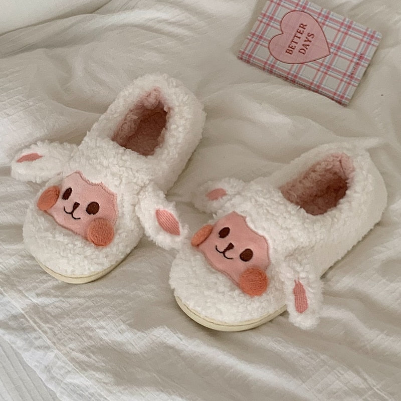 Animal Slippers - Warm - Non-Slip - Winter Slippers - Animal House Shoes-Grace Aura