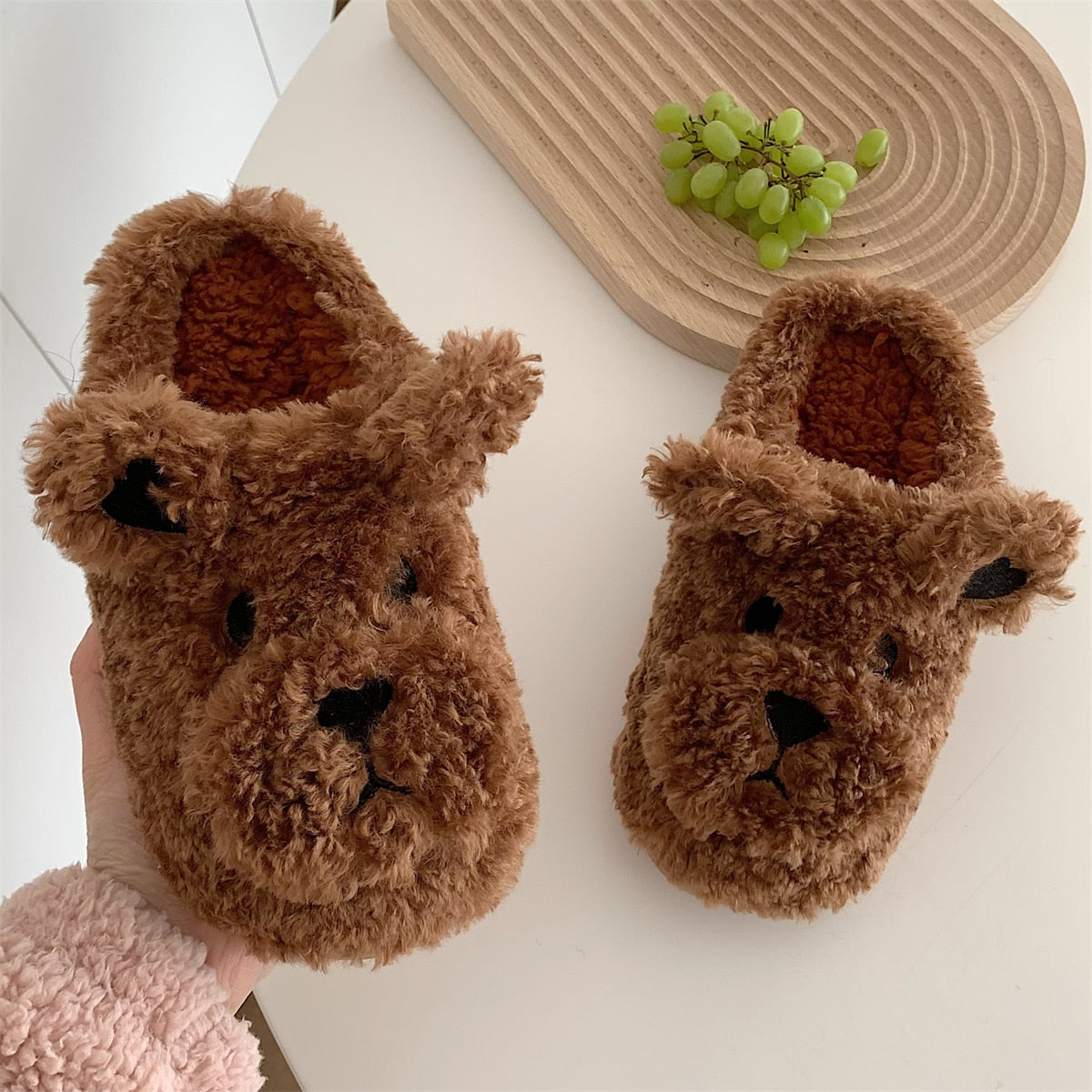 Animal Slippers - Warm - Non-Slip - Winter Slippers - Animal House Shoes-Grace Aura