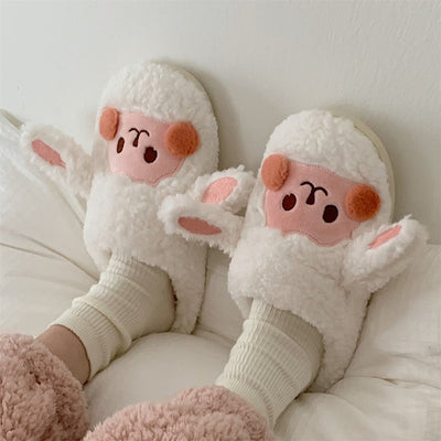 Animal Slippers - Warm - Non-Slip - Winter Slippers - Animal House Shoes-Grace Aura