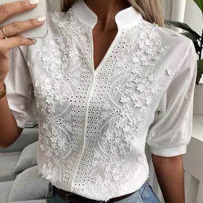 BLONDIE | Relaxed chic blouse-Grace Aura