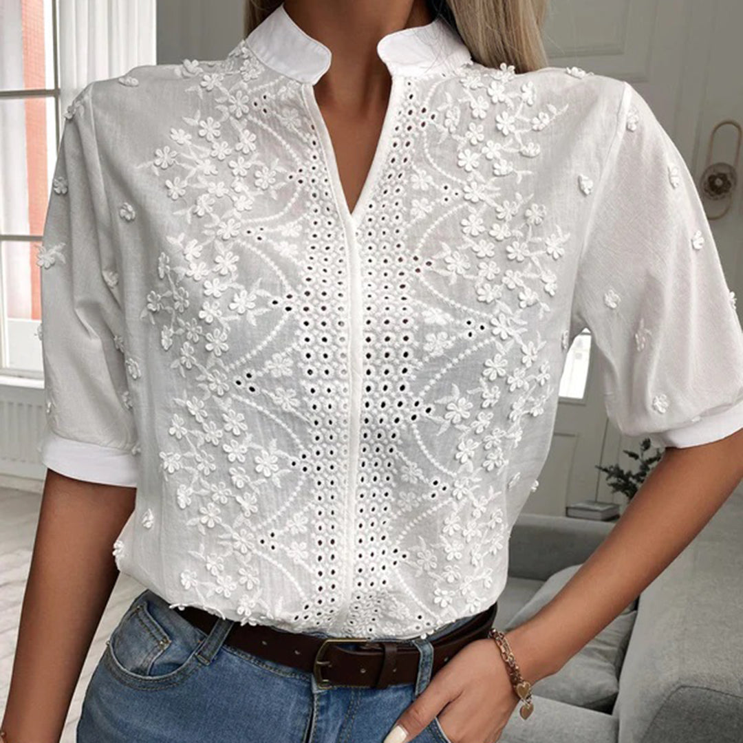 BLONDIE | Relaxed chic blouse-Grace Aura