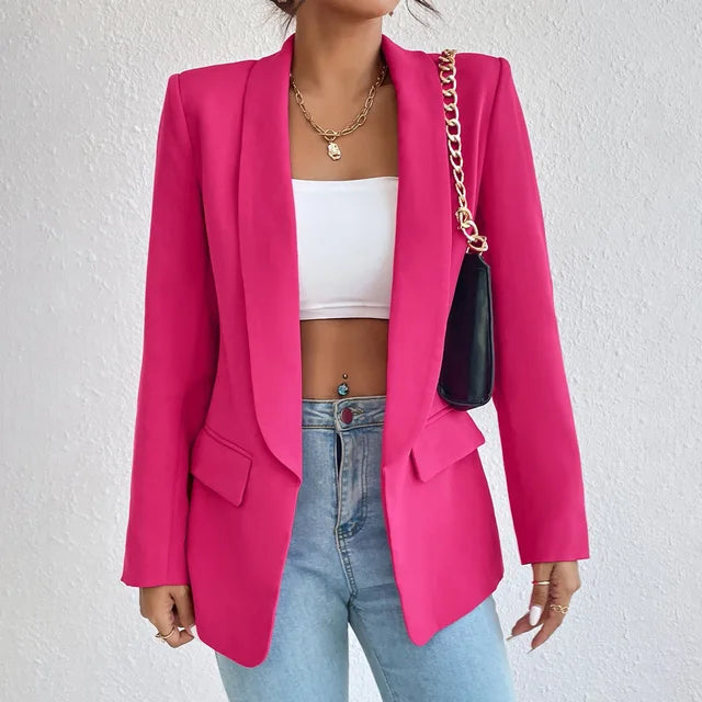 Blazer | Stylish | Open Front | Blazer Jacket | Women's Clothing-Grace Aura