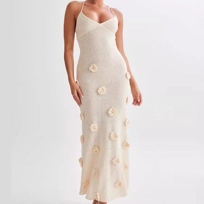 Bloom Knit | Maxi Dress-Grace Aura