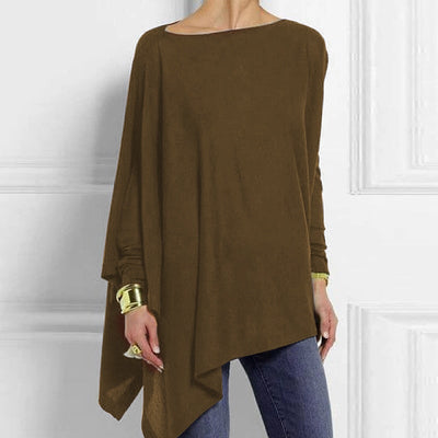 Cashmere Jumper | Boat Neck | Long Sleeve | Oversized Sweater | Blouse-Grace Aura