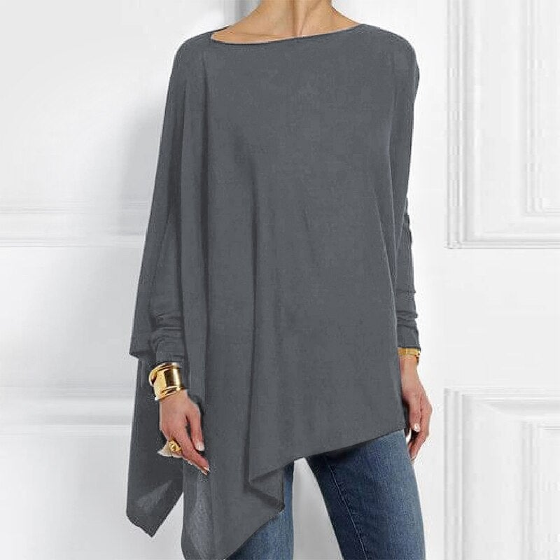 Cashmere Jumper | Boat Neck | Long Sleeve | Oversized Sweater | Blouse-Grace Aura