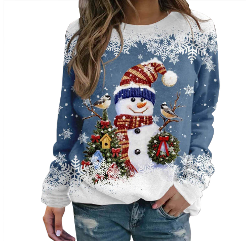 Christmas Pullover | Cozy | Loose Fit | Funny Xmas Sweatshirts | Women's Jumper-Grace Aura