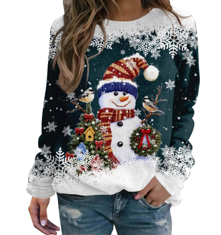 Christmas Pullover | Cozy | Loose Fit | Funny Xmas Sweatshirts | Women's Jumper-Grace Aura