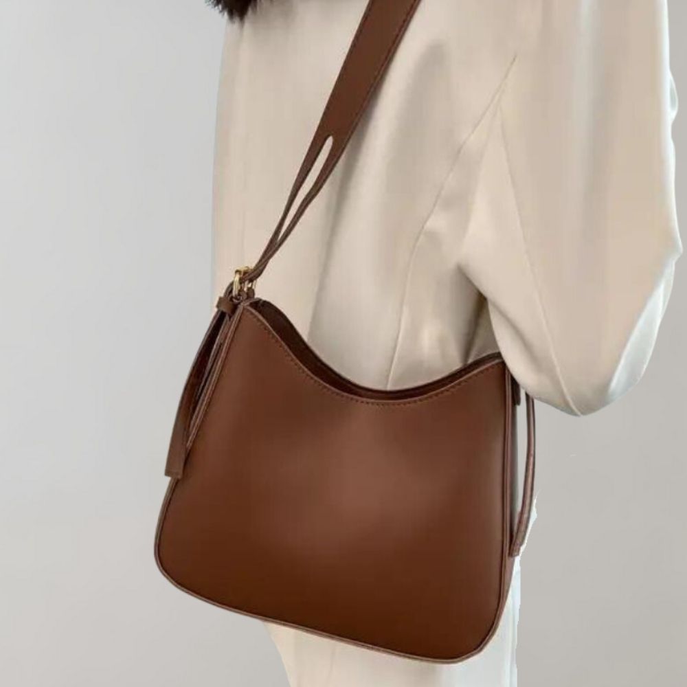 Crossbody Bag | Zip Closure | Small | Shoulder Bag | Faux Leather Bag-Grace Aura