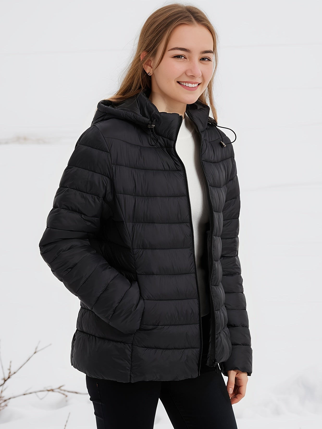 Down Jacket | Hooded | Lightweight | Puffer Jacket | Women's Winter Jackets -Grace Aura