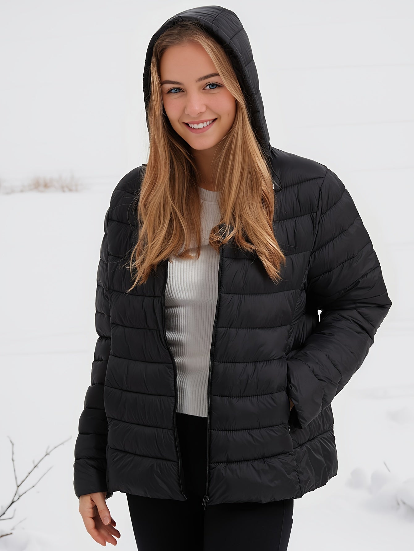 Down Jacket | Hooded | Lightweight | Puffer Jacket | Women's Winter Jackets -Grace Aura