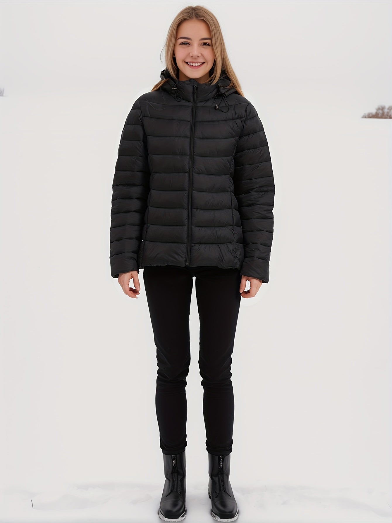 Down Jacket | Hooded | Lightweight | Puffer Jacket | Women's Winter Jackets -Grace Aura