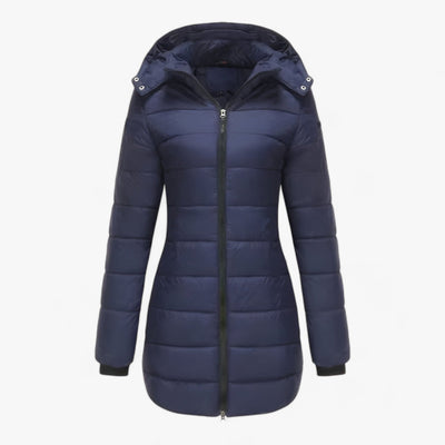 Down Jacket | Hooded | Mid Length | Long Puffer Coats | Women's Winter Jackets-Grace Aura