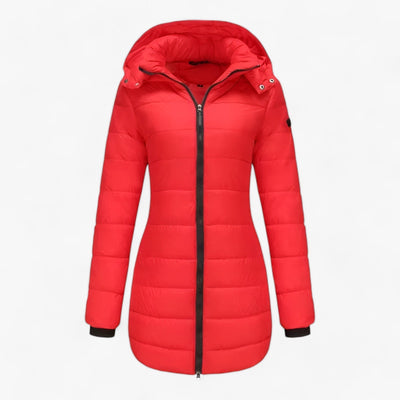 Down Jacket | Hooded | Mid Length | Long Puffer Coats | Women's Winter Jackets-Grace Aura