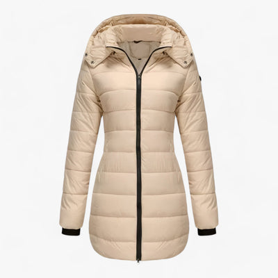 Down Jacket | Hooded | Mid Length | Long Puffer Coats | Women's Winter Jackets-Grace Aura