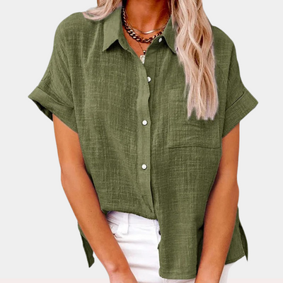 FIONNA | Relaxed Summer Blouse for Women-Grace Aura