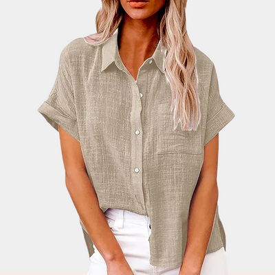 FIONNA | Relaxed Summer Blouse for Women-Grace Aura