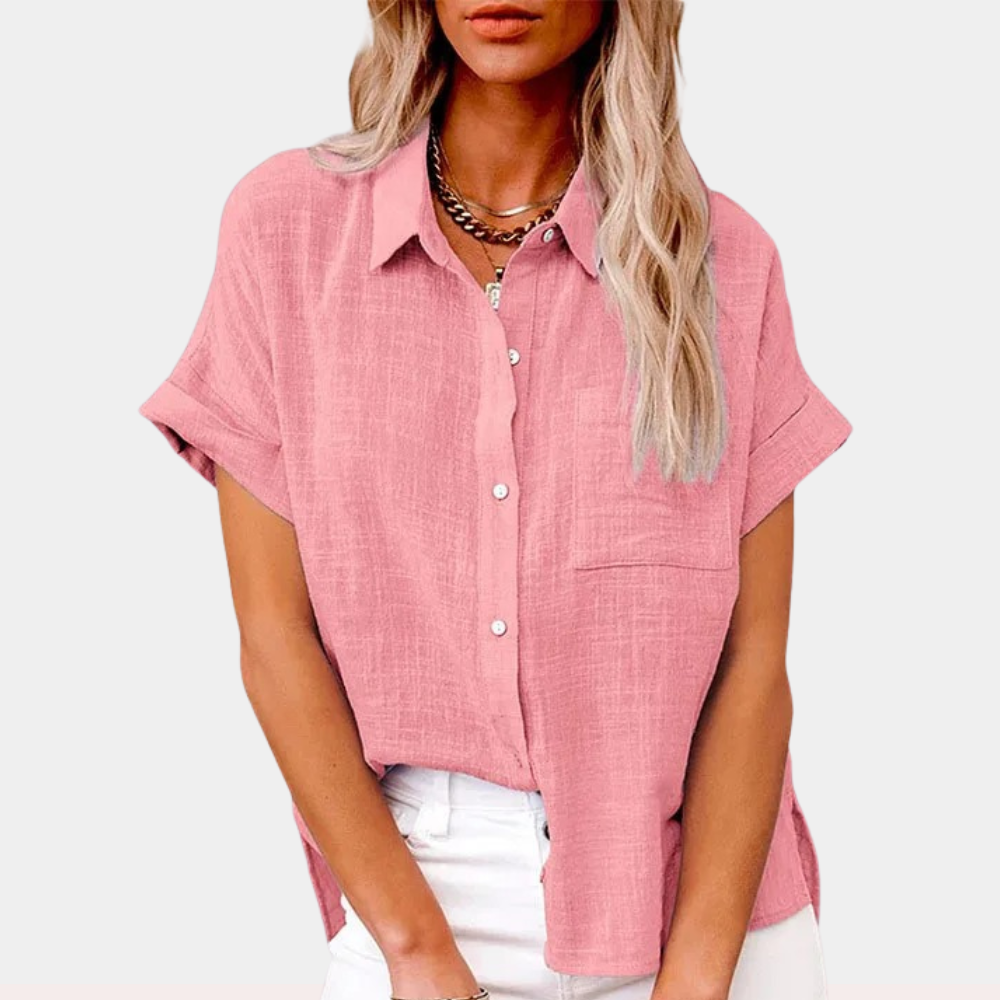 FIONNA | Relaxed Summer Blouse for Women-Grace Aura