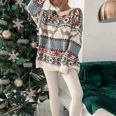 Festive Knit Sweater-Grace Aura