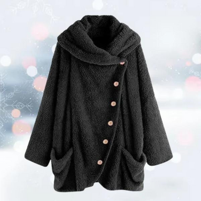 Fleece Jacket - Women's Warm Loose Fit Oversized Winter Coat-Grace Aura