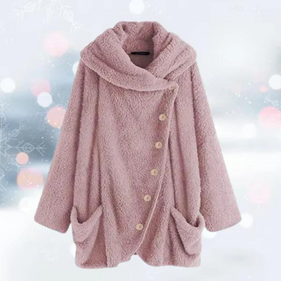 Fleece Jacket - Women's Warm Loose Fit Oversized Winter Coat-Grace Aura