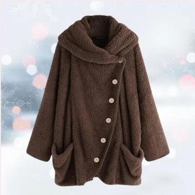 Fleece Jacket - Women's Warm Loose Fit Oversized Winter Coat-Grace Aura