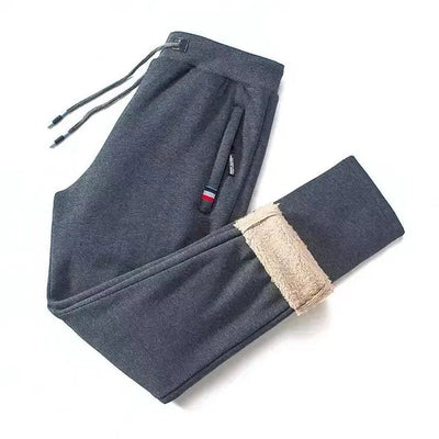 Fleece Joggers | Elastic Waist | Warm | Fleece Sweatpants | Men's Winter Sweats-Grace Aura