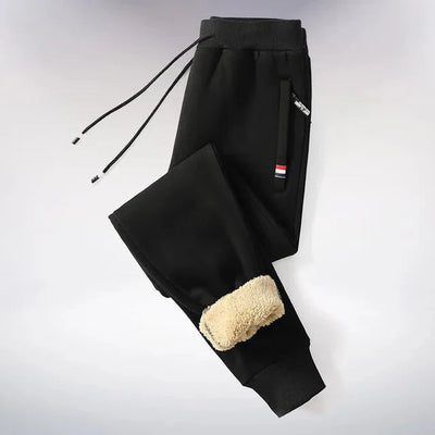 Fleece Joggers | Elastic Waist | Warm | Fleece Sweatpants | Men's Winter Sweats-Grace Aura