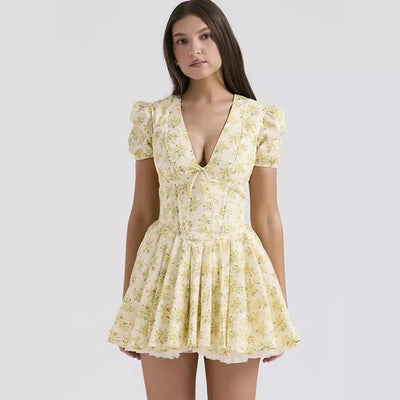 Flower Power Mini Dress-Grace Aura