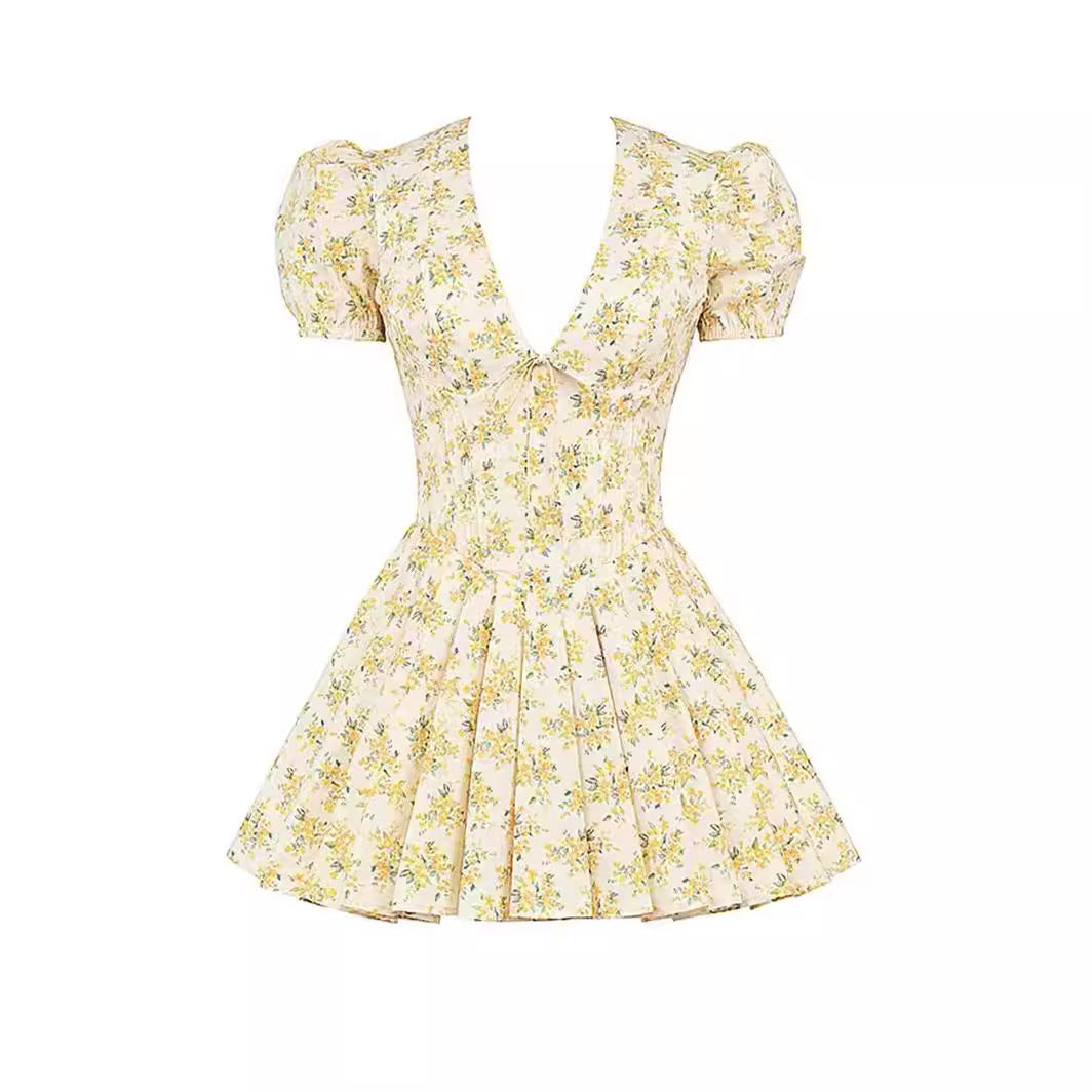 Flower Power Mini Dress-Grace Aura