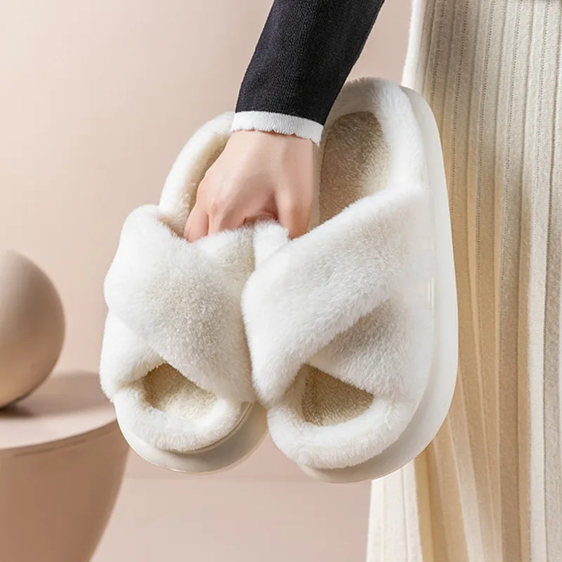 Fluffy Slippers | Warm | Indoor | Winter Slippers | House Slippers-Grace Aura