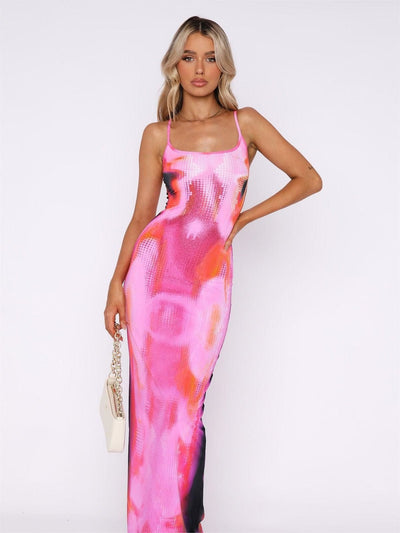 Galaxy Glow Maxi Dress-Grace Aura