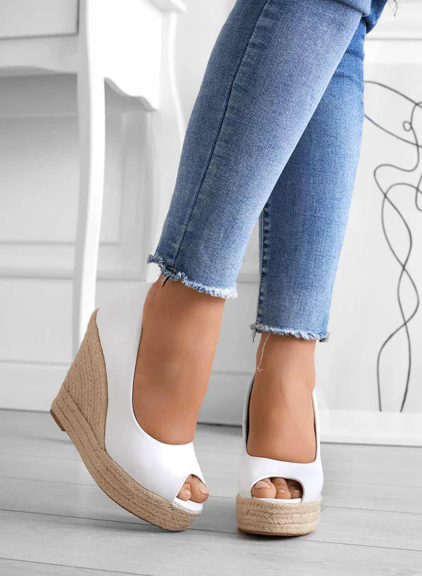 Gwen - Chic Suede Espadrilles Wedge Heels for Spring and Summer Fashion-Grace Aura