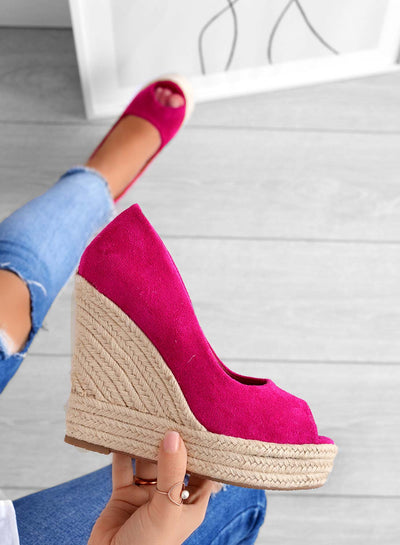 Gwen - Chic Suede Espadrilles Wedge Heels for Spring and Summer Fashion-Grace Aura