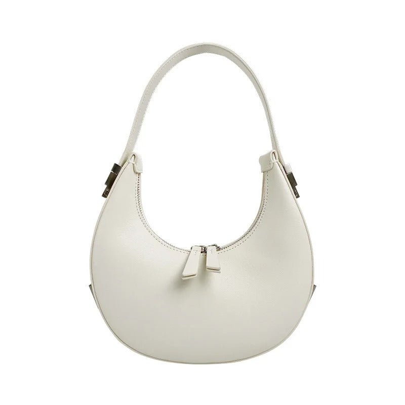 Half Moon Bag | Trendy | Zipper | Shoulder Bag | Small Bag-Grace Aura