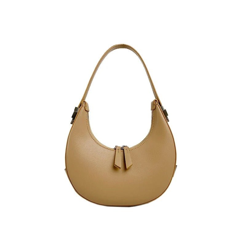 Half Moon Bag | Trendy | Zipper | Shoulder Bag | Small Bag-Grace Aura