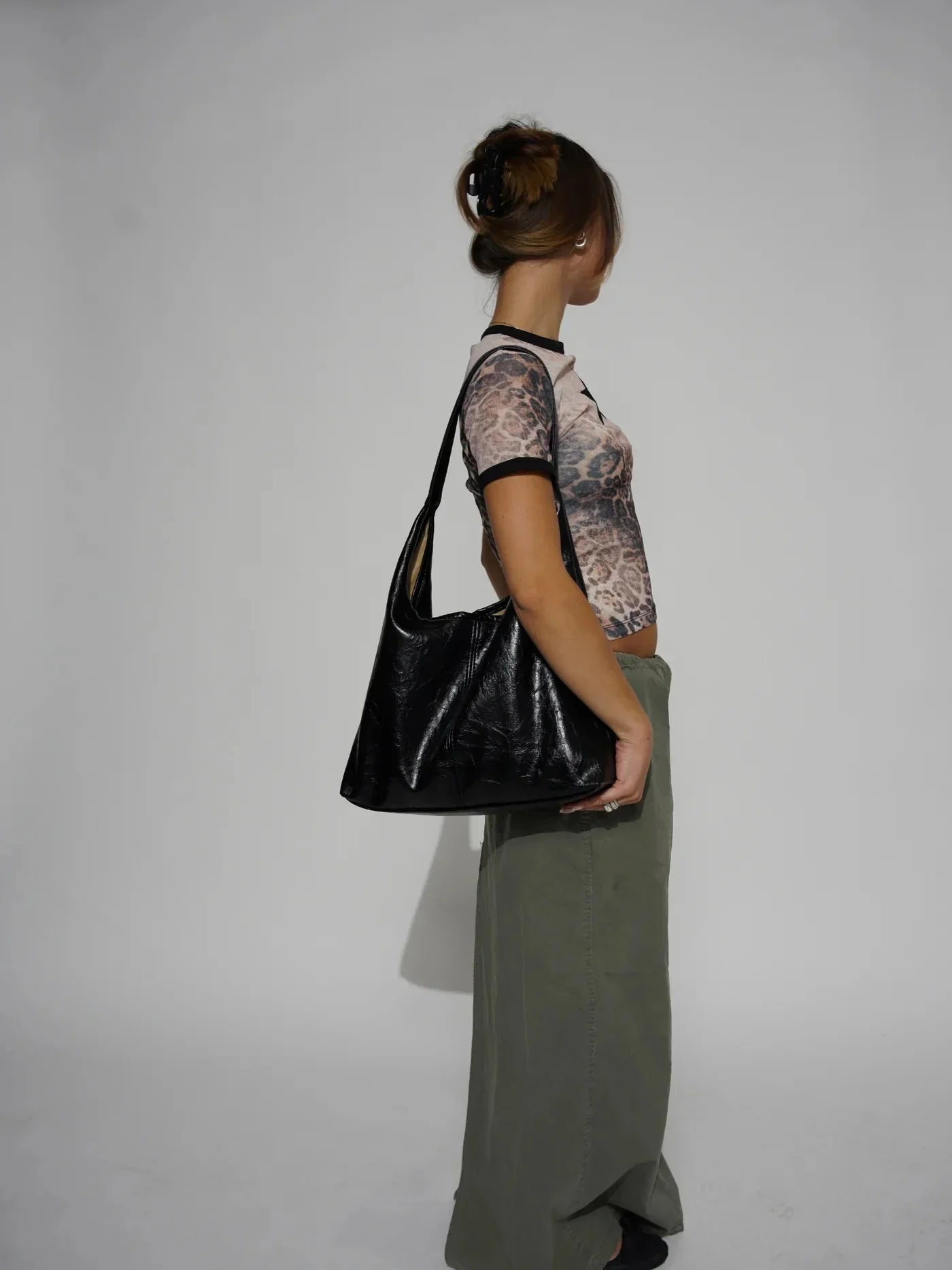 Hobo Bag | Vegan Leather | Large | Bag and Clutch | Shoulder Bag-Grace Aura