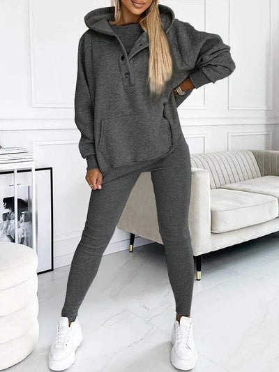 Jogger Set | Oversized Hoodie | Leggings | Loungewear Set | Women's Clothing-Grace Aura