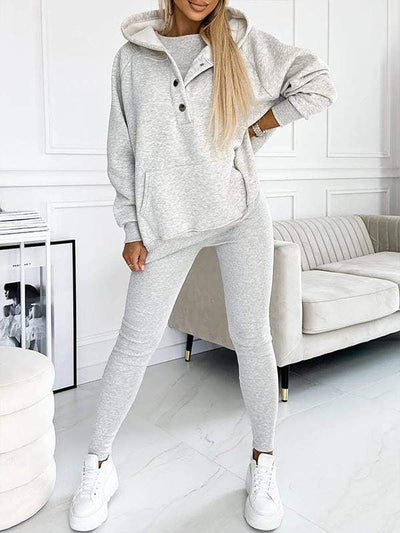 Jogger Set | Oversized Hoodie | Leggings | Loungewear Set | Women's Clothing-Grace Aura