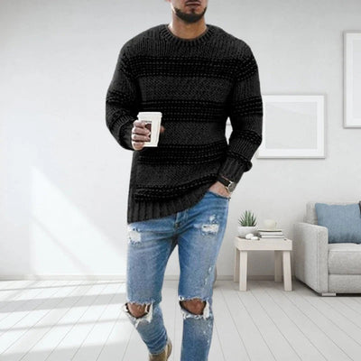 Knitted Sweater | Warm | Crew Neck | Knit Jumper | Men's Clothing-Grace Aura