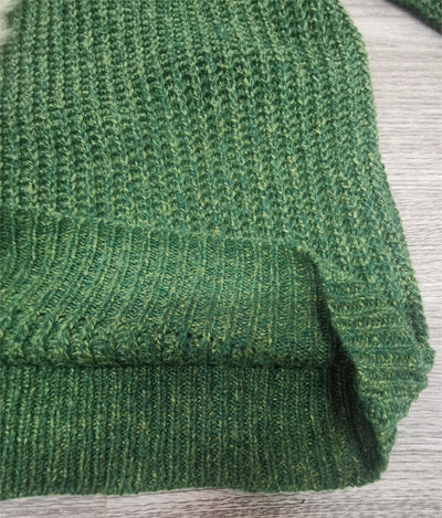 Knitted Sweater | Warm | Green | Pullover | Women's Knitwear-Grace Aura