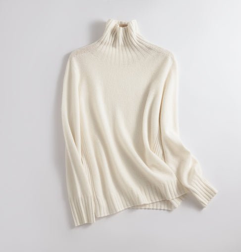 Knitted Sweater | Warm | Seamless | Turtlenek | Wool Sweater-Grace Aura