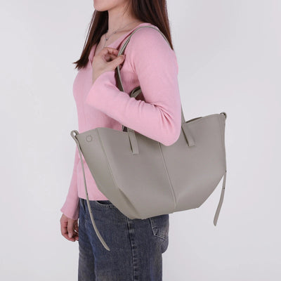 Leather Bag | Vintage | Faux Leather | Shoulder Bag | Large Tote Bag-Grace Aura