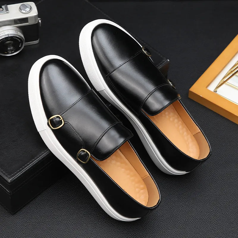 Leather Shoes | Comfortable | Slip-On | Loafers | Men's Shoes-Grace Aura