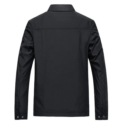 Lightweight Jacket - Men's Thin Zip-Up Harrington Jacket for Autumn-Grace Aura